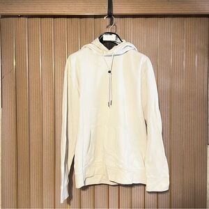 Express Cream Hoodie with Drawstrings Size Large Men’s 64% Cotton 36% Polyester